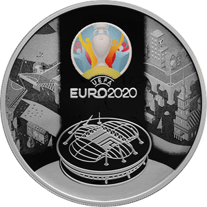 Чемпионат Европы по футболу 2020 года (UEFA EURO 2020) 3 рубля 2021 год